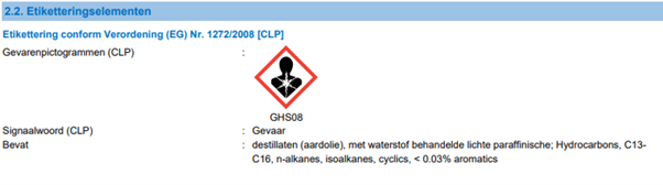 Veiligheidsinformatie Screenshot