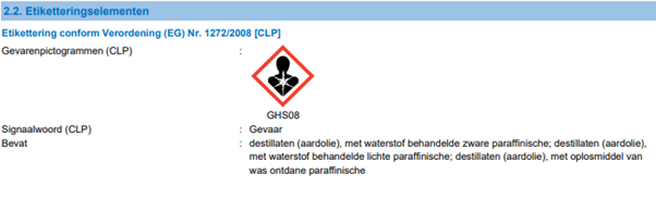 Veiligheidsinformatie Screenshot